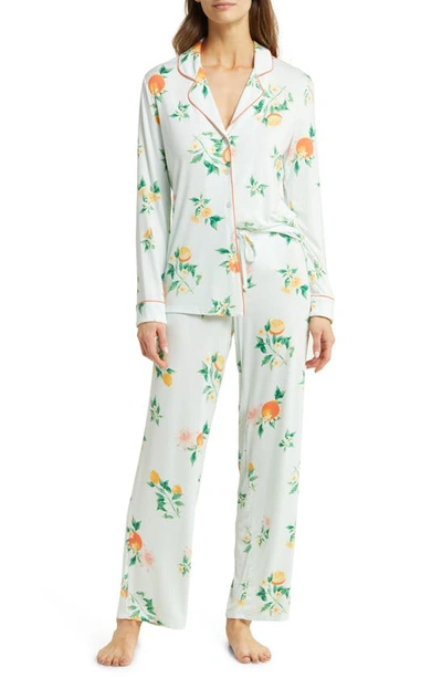Shop Nordstrom Moonlight Eco Pajamas In Blue Morning Fruity Floral