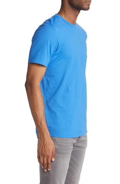 Shop Hugo Boss Boss Thompson Solid T-shirt In Medium Blue