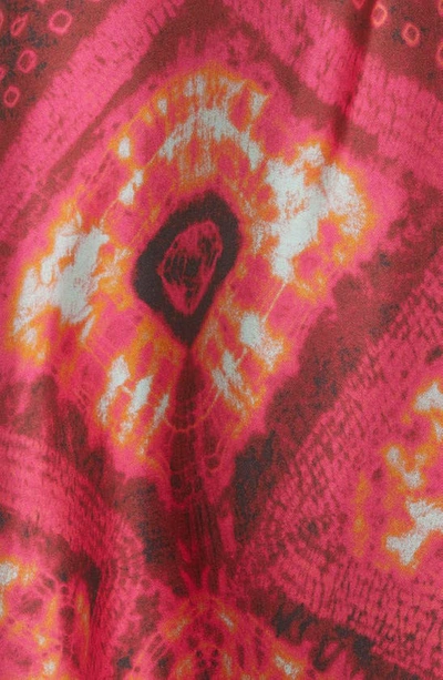 Shop Ulla Johnson Othella Abstract Print Silk Dress In Wild Rose