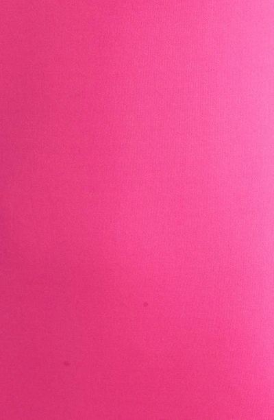 Eliza J One-shoulder Scuba Crepe Cocktail Dress In Hot Pink