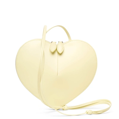 Alaïa, Le Coeur yellow leather crossbody bag