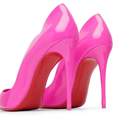 Shop Christian Louboutin Hot Chick 100 Pink Patent Pumps