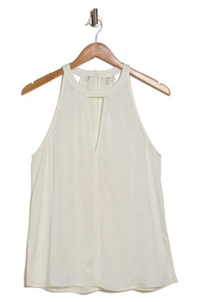 Shop A.l.c Moran Halter Neck Sleeveless Blouse In Off White