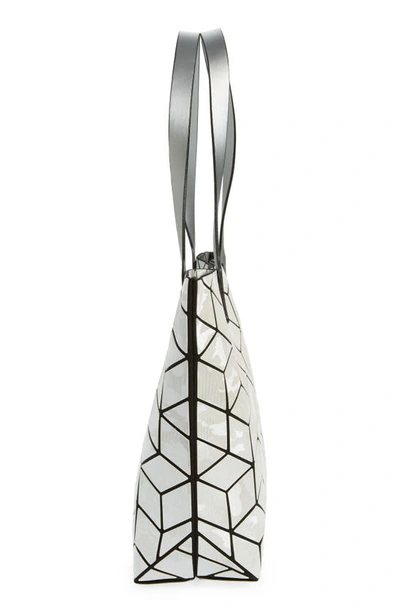 Patrizia Luca Geometric Tote Bag In Matte Silver