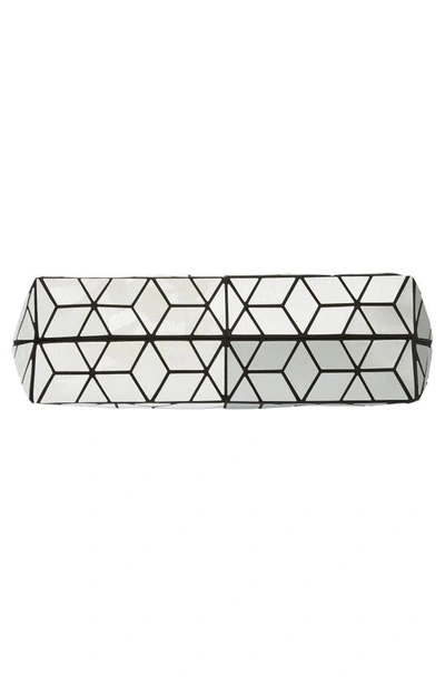 Patrizia Luca Geometric Tote Bag In Matte Silver