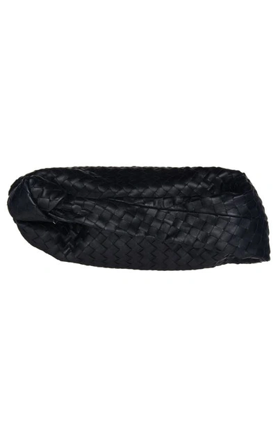 Shop Bottega Veneta Bv Jodie Leather Hobo Bag In 8425 Black-gold