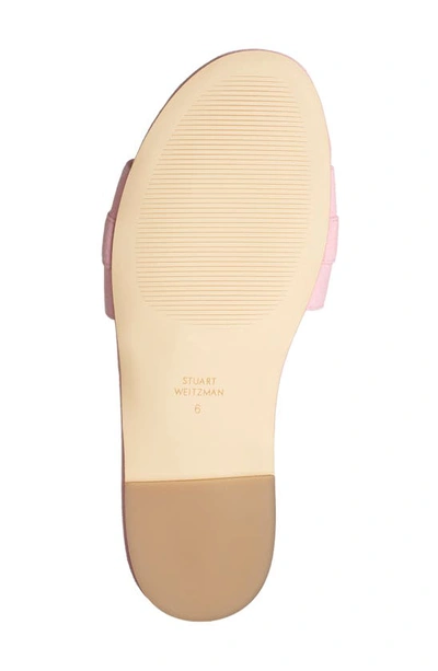 Stuart Weitzman Crystal Buckle Slide Sandal In India Pink