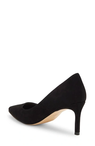 Stuart Weitzman Pointed-toe 75mm Leather Pumps In Black