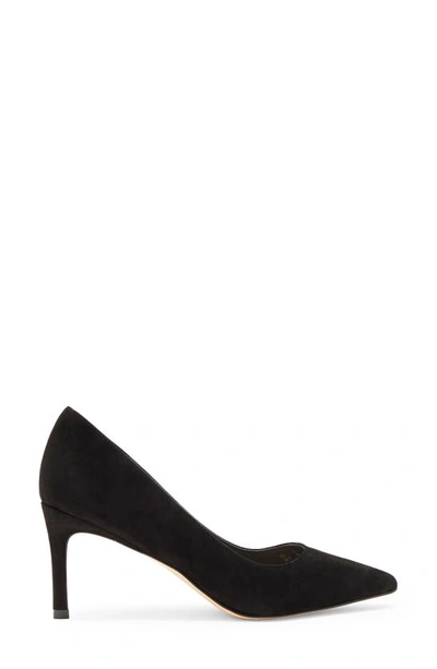Stuart Weitzman Pointed-toe 75mm Leather Pumps In Black