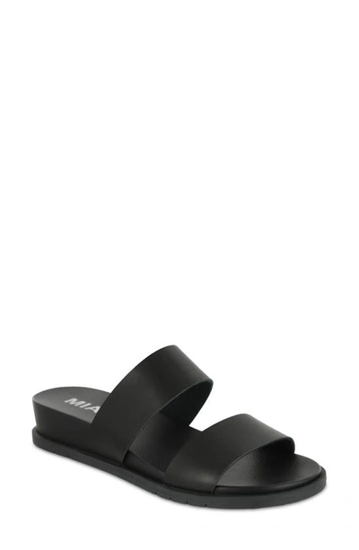 Shop Mia Yelena Slide Sandal In Black