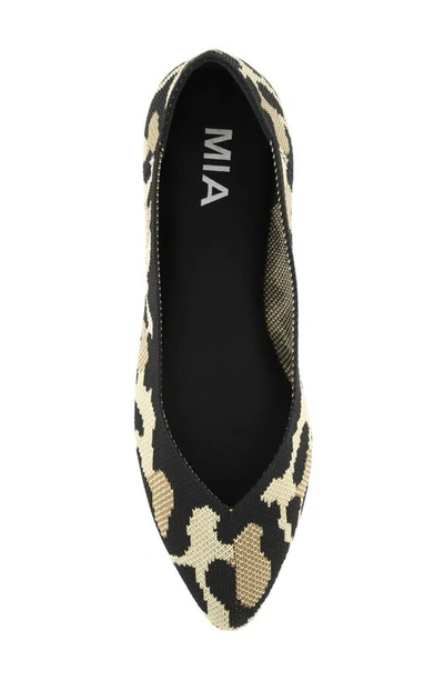 Shop Mia Kerri Pointed Toe Flat In New Leopard