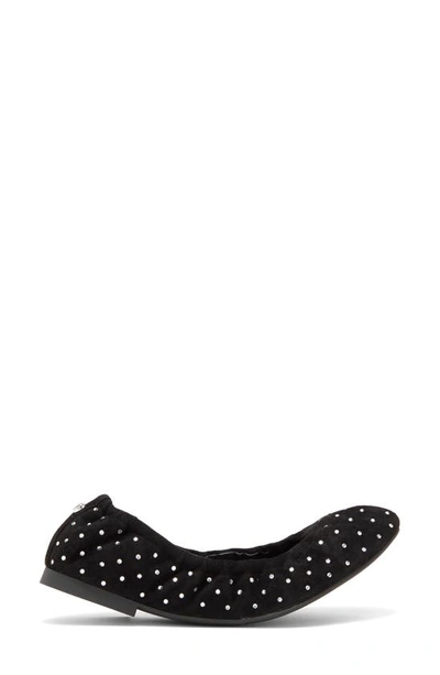 Shop Stuart Weitzman Bling Ballet Flat In Black