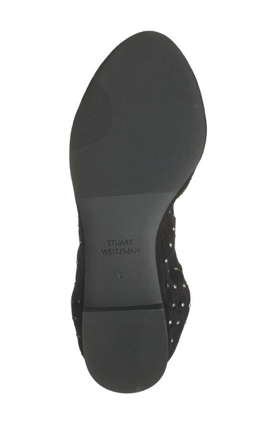 Stuart Weitzman Bling Ballet Flat In Black