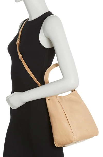 Shop American Leather Co. Holly Convertible Shoulder Bag In Cashew