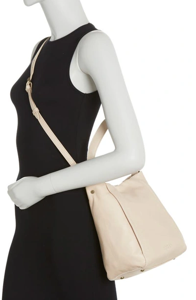 Shop American Leather Co. Holly Convertible Shoulder Bag In Stone