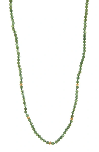 Shop Anzie Boheme Opal Beaded Necklace In Dark Green