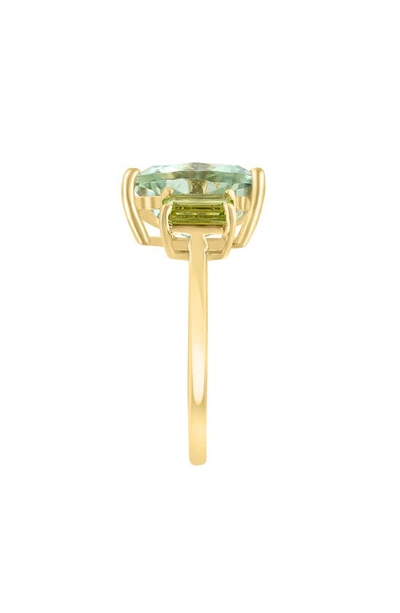 Effy 14k Yellow Gold Green Amethyst & Peridot Ring In Green