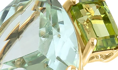 Effy 14k Yellow Gold Green Amethyst & Peridot Ring In Green