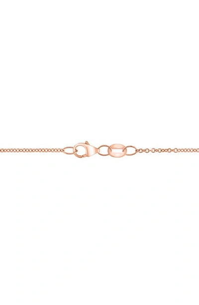 Effy 14k Rose Gold Diamond Heart Necklace In Pink