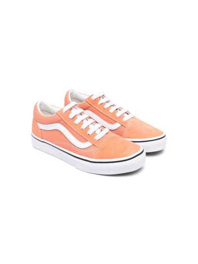 Shop Vans Old Skool Lace-up Sneakers In Orange