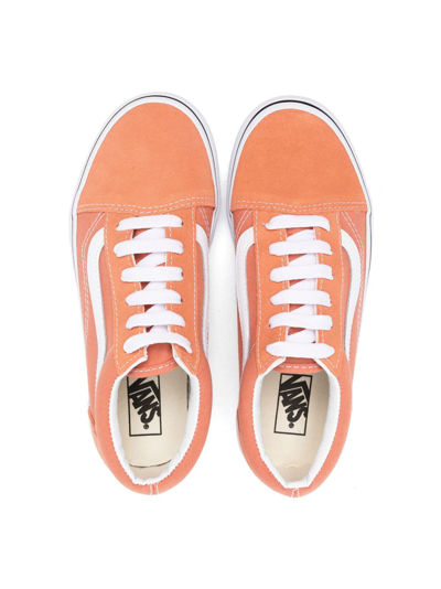 Shop Vans Old Skool Lace-up Sneakers In Orange