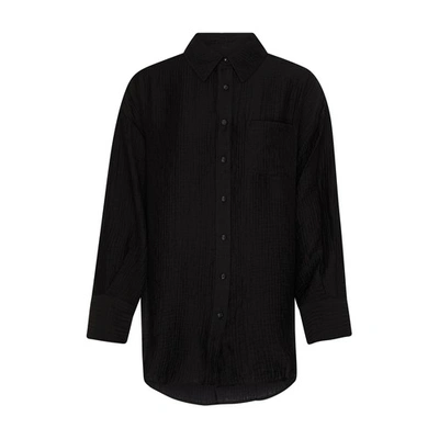 Shop Anine Bing Tio Shirt In Black