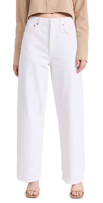 AGOLDE LOW SLUNG BAGGY JEANS 30.5 MILKSHAKE 