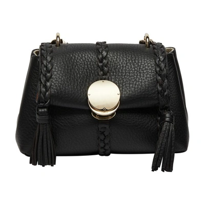Shop Chloé Penelope Mini Soft Shoulder Bag In Black