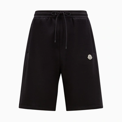 Shop Moncler Genius 7 Moncler X Frgmt | Black Cotton Jersey Bermuda Shorts