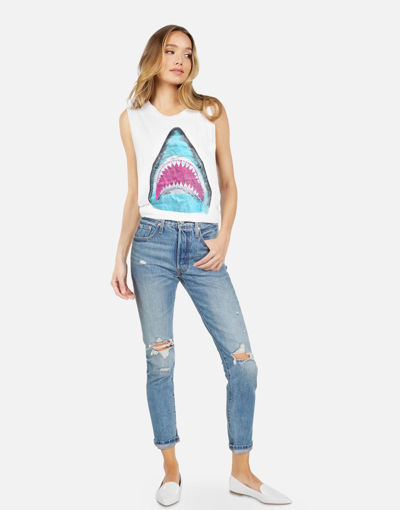 Lauren Moshi X Kel X Crystal Shark In White