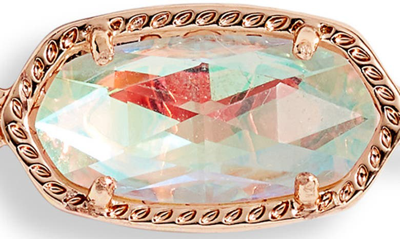 Shop Kendra Scott Elaina Bracelet In Rose Gold Dichroic Glass