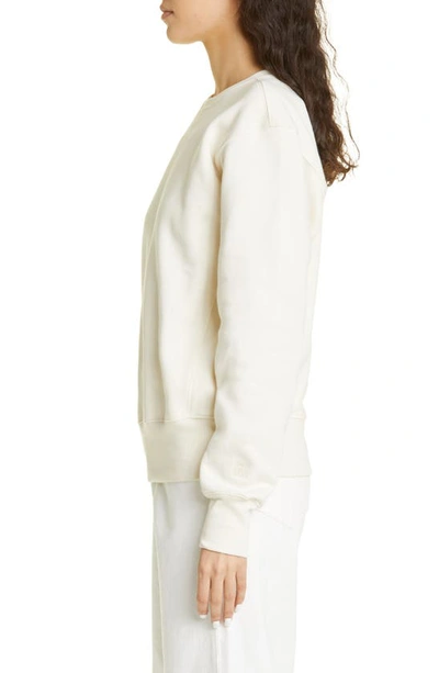 Shop Totême Organic Cotton Sweatshirt In Off-white