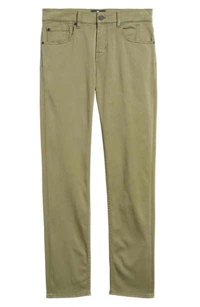 Shop Seven 7 For All Mankind Slimmy Luxe Performance Plus Slim Fit Pants In Willow Green