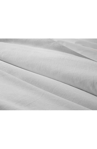 Shop Matouk Roman Hemstitch Linen Duvet Cover In White