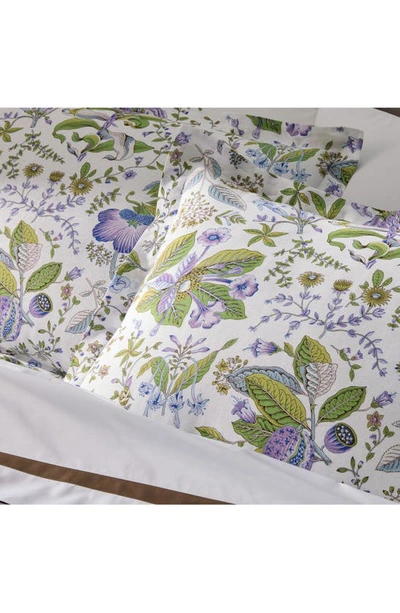 Matouk Pomegranate Linen Duvet Cover In Lilac
