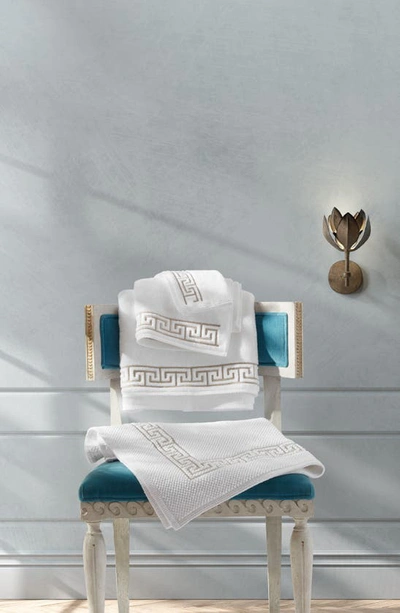 Shop Matouk Adelphi Cotton Bath Towel In Sterling