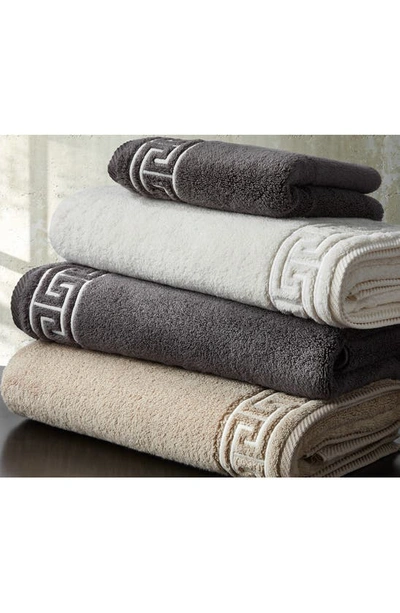 Matouk Adelphi Cotton Hand Towel In Charcoal