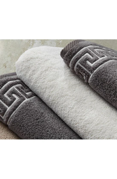 Matouk Adelphi Cotton Hand Towel In Charcoal