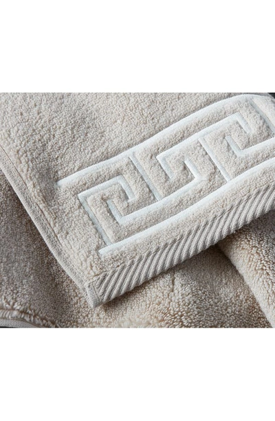 Shop Matouk Adelphi Cotton Hand Towel In Sterling