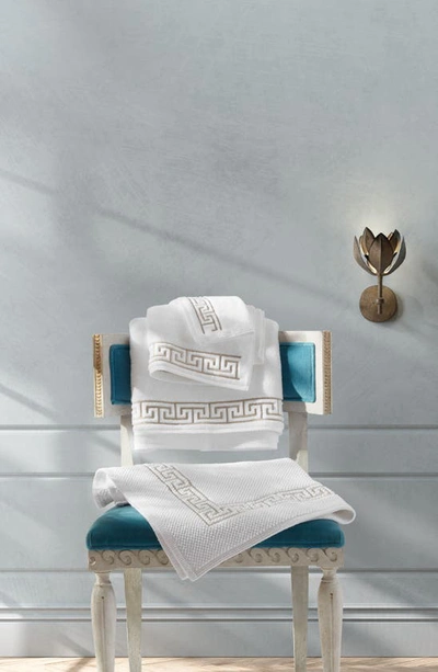 Shop Matouk Adelphi Cotton Hand Towel In Dune