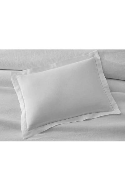 Shop Matouk Roman Hemstitch Linen Flat Sheet In White