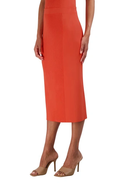 Shop Bcbgmaxazria Bcbg Rib Sweater Skirt In Ginger