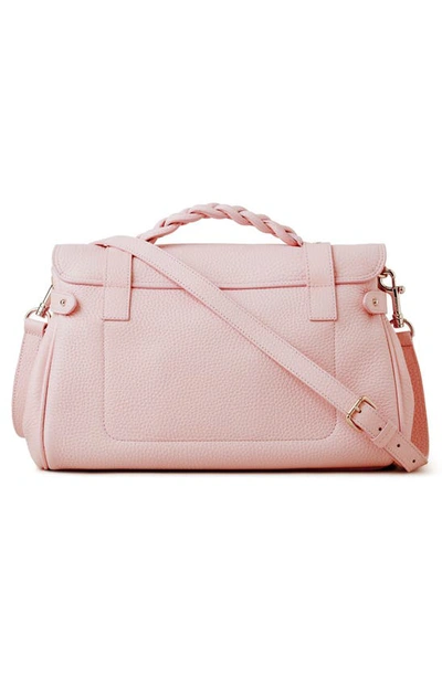Shop Mulberry Alexa Leather Satchel In Powder Rose