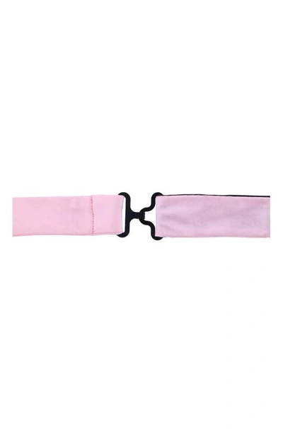 Shop Trafalgar Sutton Pre-tied Silk Bow Tie In Pink