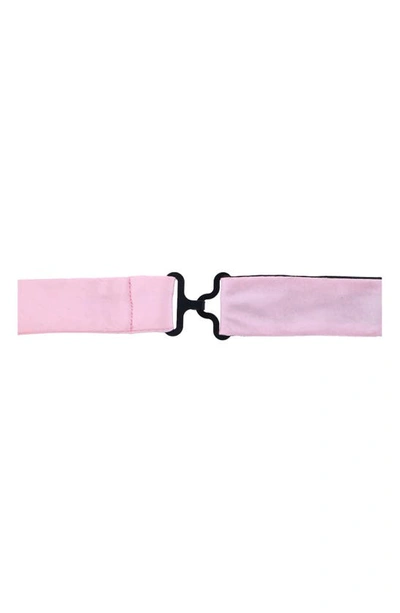 Trafalgar Sutton Solid Silk Bow Tie In Pink