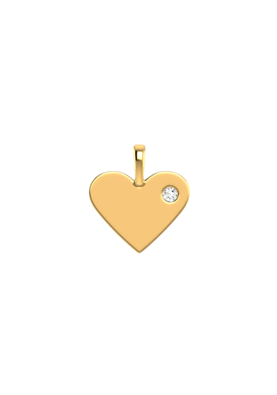 Shop Rever Heart Pendant In Silver