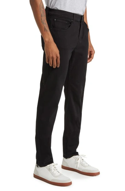 Shop 7 For All Mankind Slimmy Tapered Leg Jeans In Black