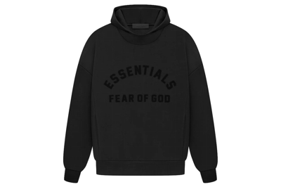 Pre-owned Fear Of God Essentials Hoodie Black