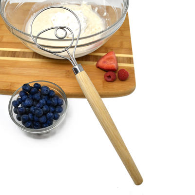 Norpro Scandinavian Dough Whisk, 12-inch In Silver