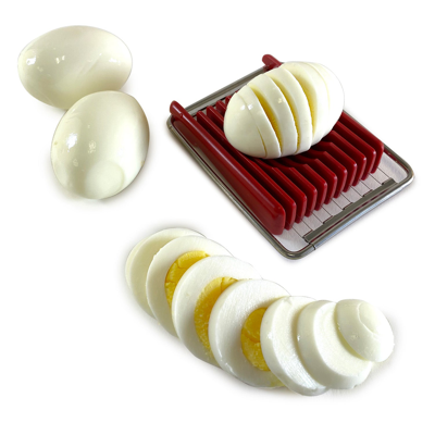 Norpro Dual Sided Flip N' Slice Mushroom, Egg, Cheese, And Butter Slicer, Red In Red